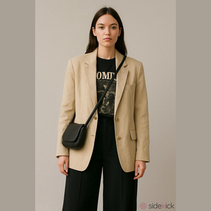 Calvin Klein 100% Linen Old Money Cream Blazer Ralphcore